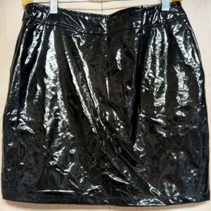 SOLD! Vinyl Mini/Mid length Skirt Goth Punk